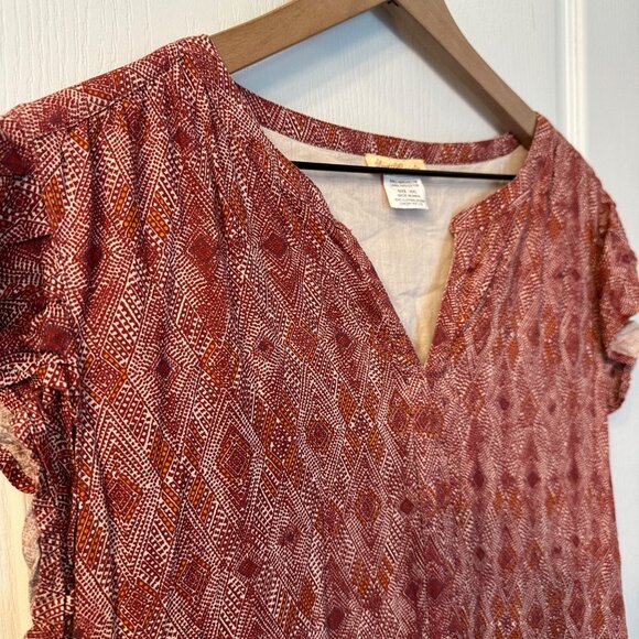 Sweet Magnolia | XXL Short Sleeve Tiered Maxi Dress Viscose Lined Boho Peasant - Picture 5 of 12